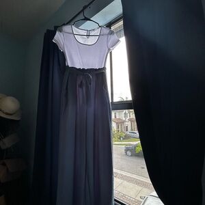 Elegant Black and White Dress